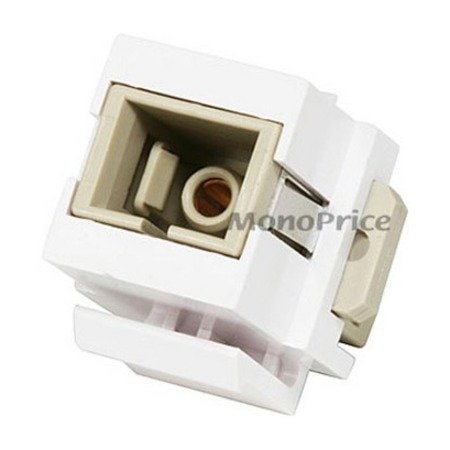 Fiber Optic Keystone Jack, White