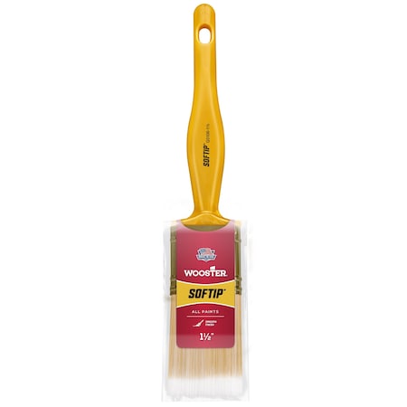 1-1/2"" Trim/Wall Soft, Synthetic Bristle, Paint Brush, Plastic Handle
