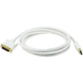 CPU Cord, Displayport/DVI, 10ft, White