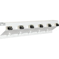 Mop/Broom Holder, 6 Handle, 34 In