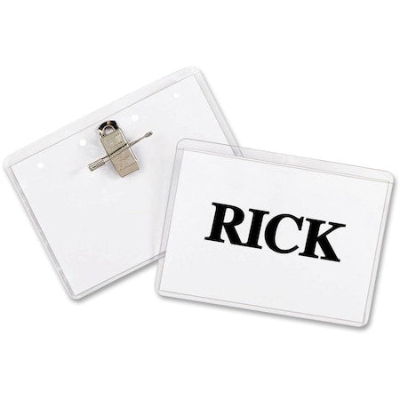 Name Badge, Pin/Clip, Badge, PK50