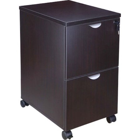 Mobile Pedestal, File/File Mocha, 16"x22"x29.5"H