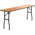 Rectangle Training Table, Wood Top, Wood Grain