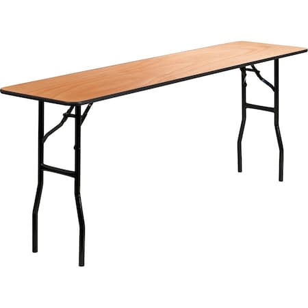 Rectangle Training Table, Wood Top, Wood Grain