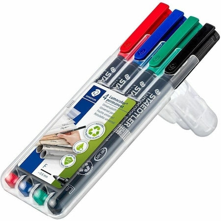 Marker, Perm, Lumocolor, Fine, PK4