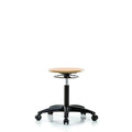 Wood Stool - Medium Bench Height with Casters