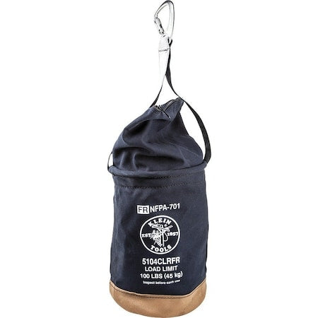 Bucket Bag, Black, #4 Flame Resistant Canvas, 1 Pockets