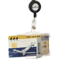 ID Badge Holder, 2-3/4" L, Dual, PK10