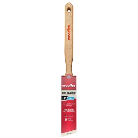 1" Angle Sash Soft, China Hair Bristle, Paint Brush, Sealed Maple Wood Handle