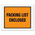 Packing List Envelopes, Orange, PK1000