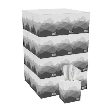 Pacific Blue Basic® 2-Ply Facial Tissue By Gp Pro (Georgia-Pacific), Cube Box, 36 Boxes Per Case