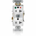 Straight Blade Receptacle, 5-20R, 20 A, 125V AC, 2 Pole, 3 Wire, Flush Mount, Single, White