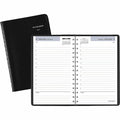 DayMinder Daily Appointment Book, 8 x 5, Black Cover, 12-Month (Jan to Dec): 2025