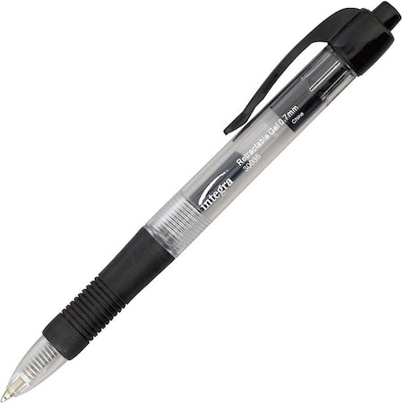 Pen, Black Ink, Retractable, PK12