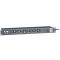 Power Strip, Surge, 5-15R, 5-15P, 15 ft., Black