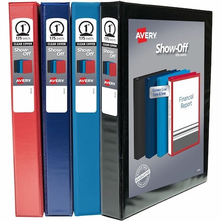 Show Off View Binder Multipack, 1 in, PK4
