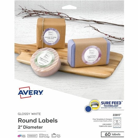 Printable Round Labels with Sure F, PK60