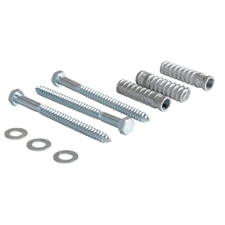 Concrete Installation Kit, Silver, Steel