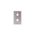 Hubbell SSF12 2 Socket Faceplate - 2 x Total Number of Socket(s) - 1-gang