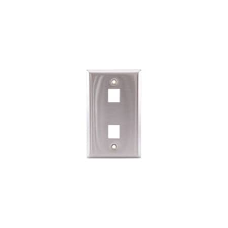 Hubbell SSF12 2 Socket Faceplate - 2 x Total Number of Socket(s) - 1-gang