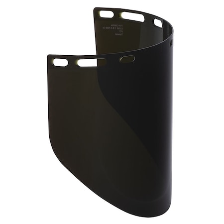 Face Shield Visor, Gray Visor, 9 in Height