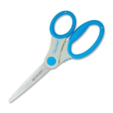 Scissors, 7" Ultra Soft Handle Student Scissors with Anti-Microbial