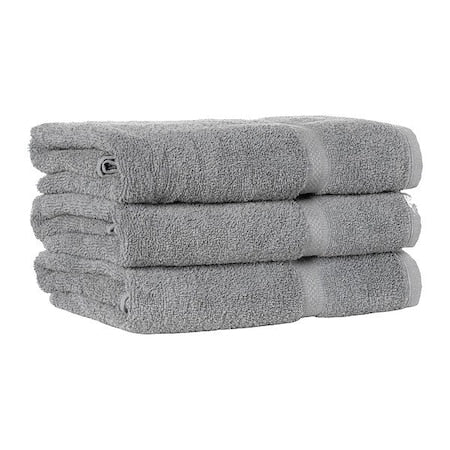 Bath Towel,52 in L,Gray