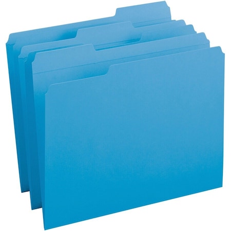 File Folder, Blue, Paperboard, PK100