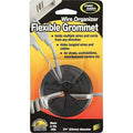 Flexible Grommet, Desk, 2-3/8 In Dia, Blk