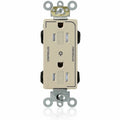 Straight Blade Receptacle, 5-15R, 15 A, 125V AC, Surface Mount, Self-Grounded