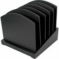Incline Sorter, Black, Wood, 9 1/2 in W, 9 1/2 in L, 9 1/2 in H, 5 Number of Compartments