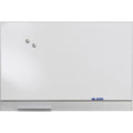 Dry Erase Board, Steel, 32 in, 48 in, Aluminum Frame, White, Gloss