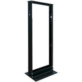 Open Frame Rack, 2-Post, 25U, 25 in H, Blk
