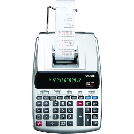MP11DX-2 Printing Calculator, Black/Red Print, 3.7 Lines/Sec
