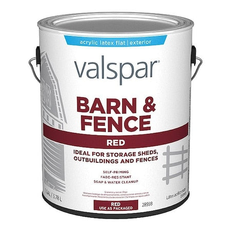 Exterior Paint, Metal, Steel, Wood, Red