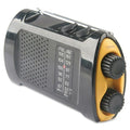 Acme United Portable AM/FMTV Crank Radio - LED - AA - Yellow, Black - 1 Each