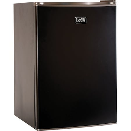 Compact Refrigerator Energy Star Single Door Mini Fridge with Freezer, 2.5 Cubic Feet, Black