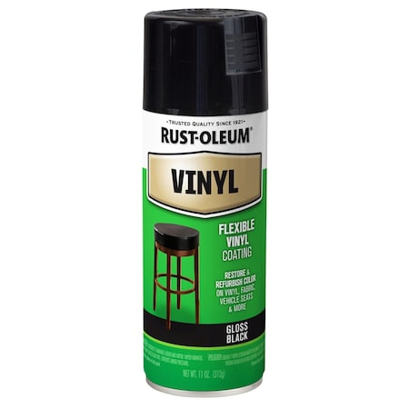Vinyl Spray Primer, Black, 12 oz