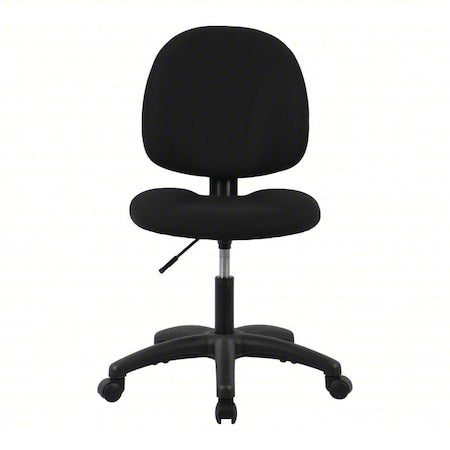 Task Chair, Armless, Black, Petite, 275 lb