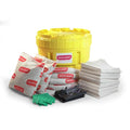 Spill Kit, 20 gal Volume Absorbed per Kit, 20 gal Capacity, Drum