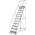 Safety Rolling Ladder,Steel,120 in.H