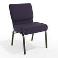 Purple Fabric Church Chair, PK4