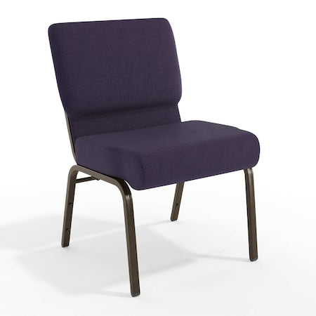 Purple Fabric Church Chair, PK4