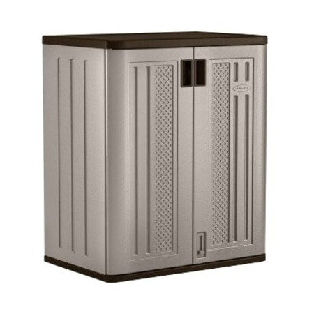 Shelving Storage Cabinet, 36 in H, 30 in W, 20-1/4 in D, Recessed Pull, Padlock Hasp, 2 Shelves