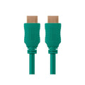 HDMI Cable, High Speed, Green, 6ft., 28AWG