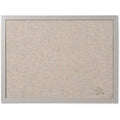 Fabric Bulletin Board, 18x24", Gray Frame