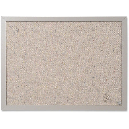Fabric Bulletin Board, 18x24", Gray Frame