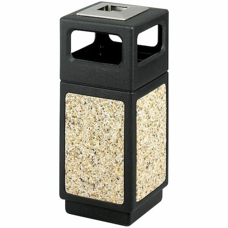 Ash/Trash Can, 15 gal., Black