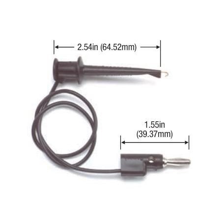 Test Leads, Black, 300 V, 20 AWG, 36 in
