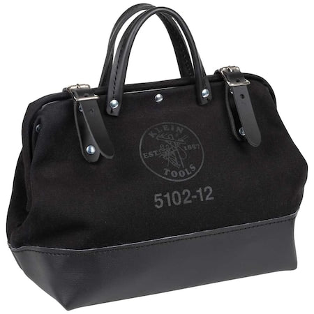Tool Bag, Black, No. 8 Black Canvas